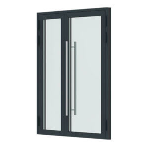 Входная дверь со штульпом теплая алюминиевая Алютех ALT W62