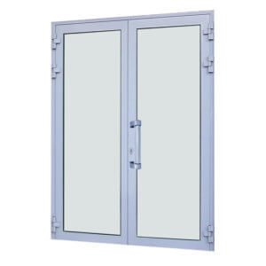Дверь двухстворчатая Алютех ALT C48 алюминиевая